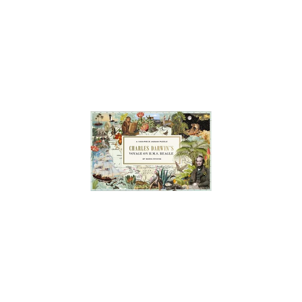 Produktbild för Pussel Charles Darwin's Voyage on H.M.S. Beagle 1000 bitar (bok, eng)