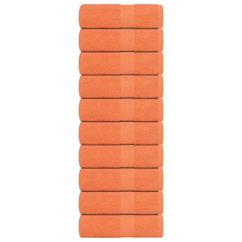 vidaXL Gästhanddukar 10 st orange 30x50 cm 360 gsm 100% bomull