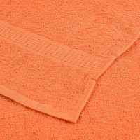 Produktbild för Gästhanddukar 10 st orange 30x50 cm 360 gsm 100% bomull