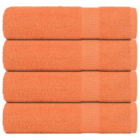 Produktbild för Handdukar 4 st orange 50x100 cm 360 gsm 100% bomull