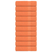 Produktbild för Handdukar 10 st orange 50x100 cm 360 gsm 100% bomull