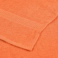 Produktbild för Duschhanddukar 10 st orange 70x140 cm 360 gsm 100% bomull