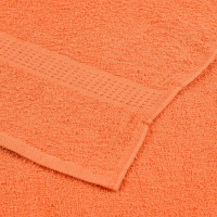 Produktbild för Badlakan 2 st orange 100x150 cm 360 gsm 100% bomull