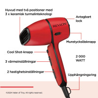 Produktbild för Hårfön Airflow Control 2000watt RVDR5320