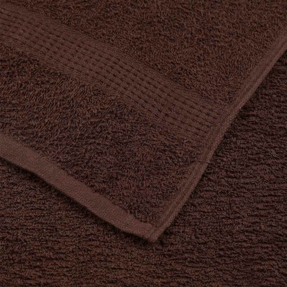 Produktbild för Handdukar FROGN 4 st brun 50x100 cm 360 gsm