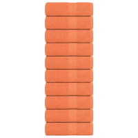 Produktbild för Tvålhanddukar 10 st orange 30x30 cm 360 gsm 100% bomull