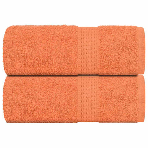 vidaXL Gästhanddukar 2 st orange 30x50 cm 360 gsm 100% bomull