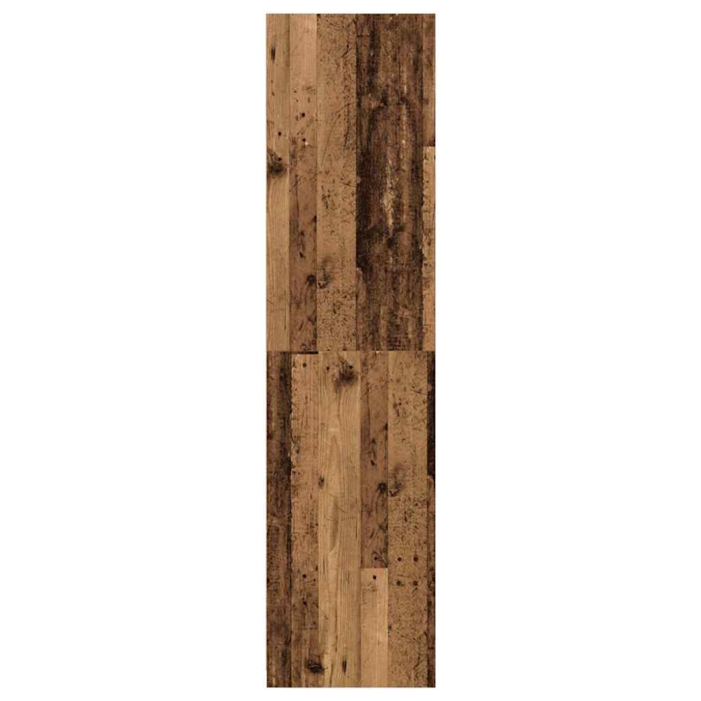 Produktbild för Garderob gammalt trä 100x50x200 cm konstruerat trä