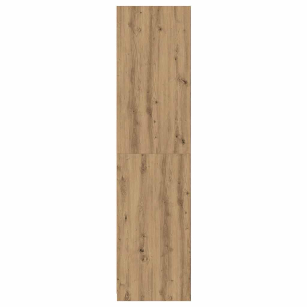 Produktbild för Garderob ek 100x50x200 cm konstruerat trä