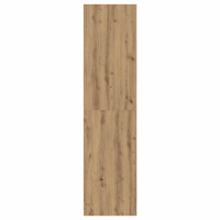 Produktbild för Garderob ek 100x50x200 cm konstruerat trä