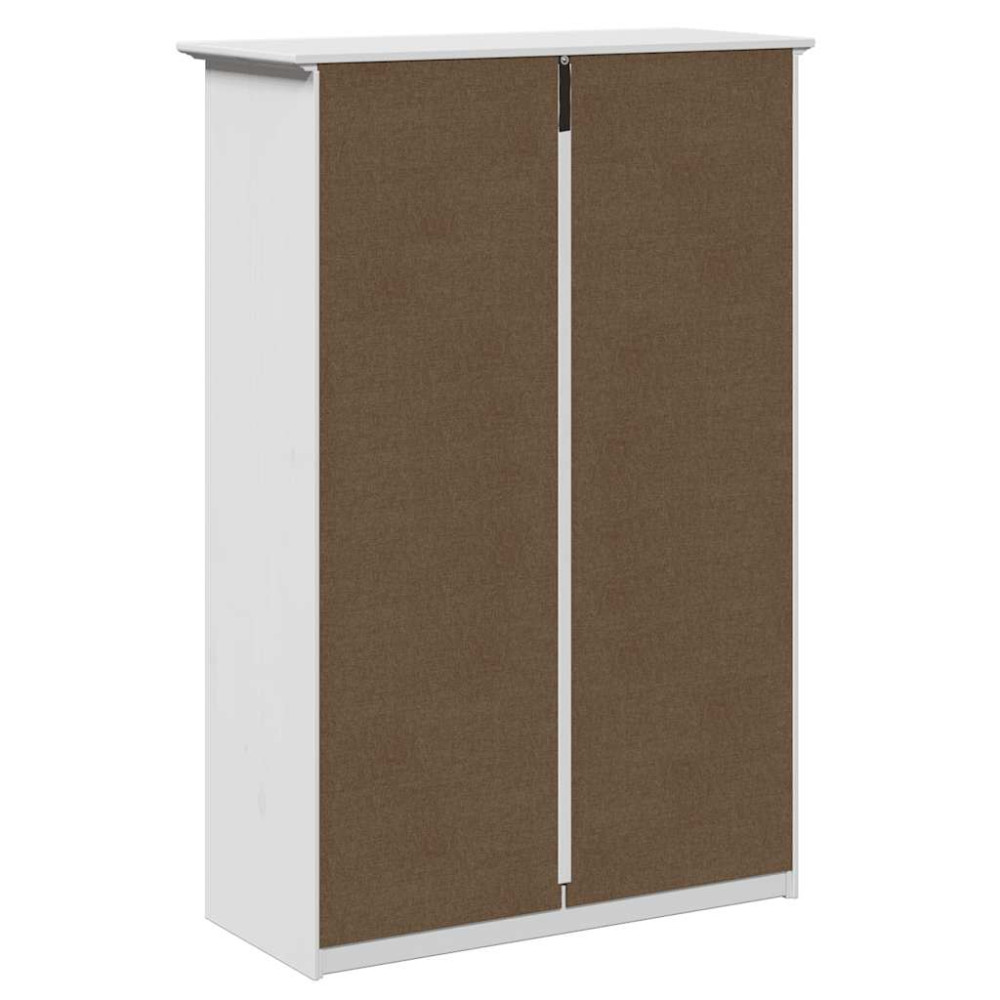 Produktbild för Skohylla BODO vit 80x35x118 cm