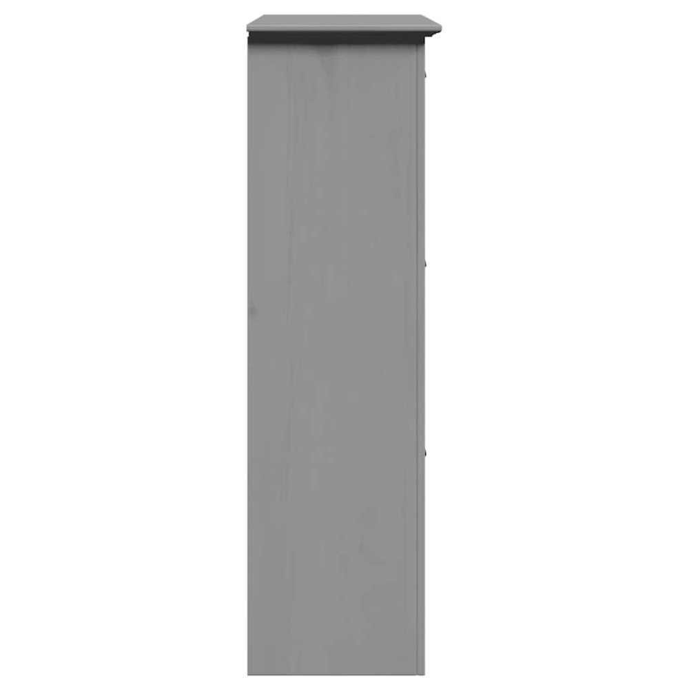 Produktbild för Skohylla BODO grå 80x35x118 cm