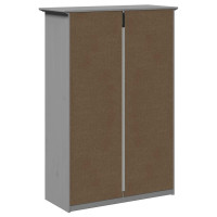Produktbild för Skohylla BODO grå 80x35x118 cm