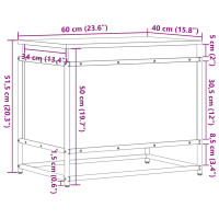 Produktbild för Förvaringslåda med lock sonoma-ek 60x40x51,5 cm konstruerat trä