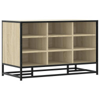 Produktbild för Skobänk sonoma-ek 84x40x53,5 cm konstruerat trä och metall