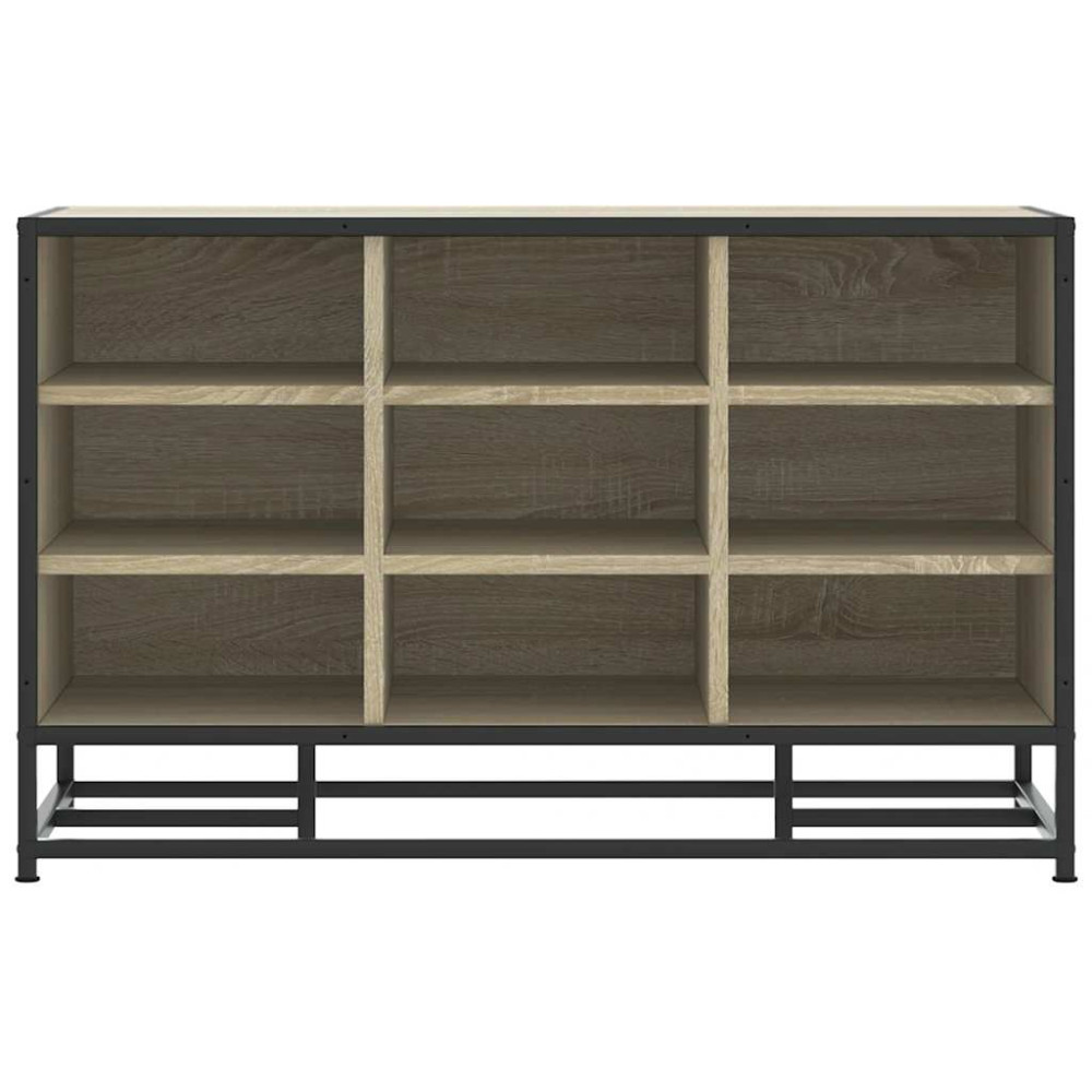 Produktbild för Skobänk sonoma-ek 84x40x53,5 cm konstruerat trä och metall