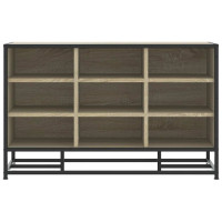 Produktbild för Skobänk sonoma-ek 84x40x53,5 cm konstruerat trä och metall