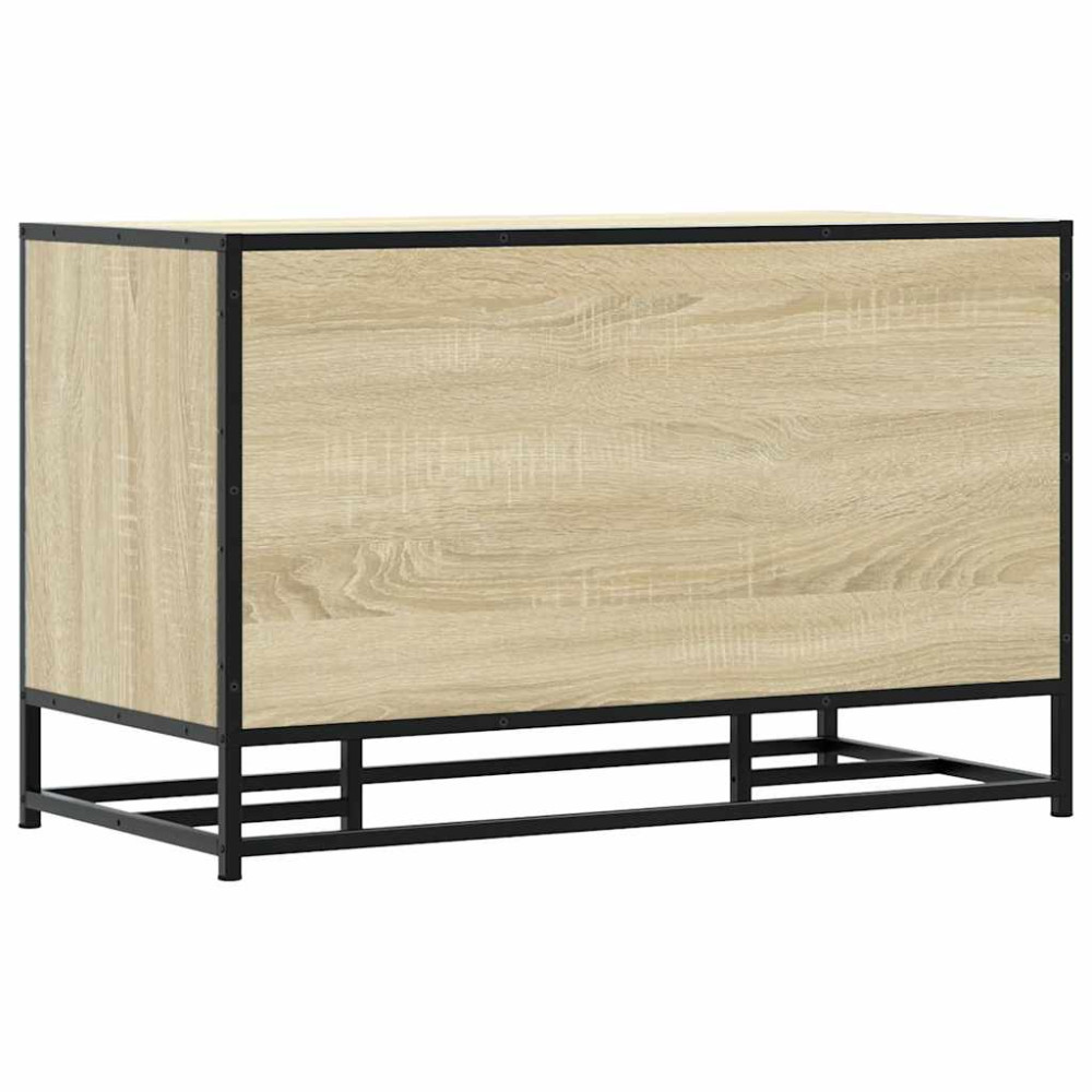 Produktbild för Skobänk sonoma-ek 84x40x53,5 cm konstruerat trä och metall
