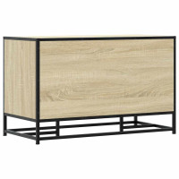 Produktbild för Skobänk sonoma-ek 84x40x53,5 cm konstruerat trä och metall