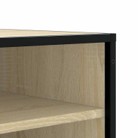 Produktbild för Skobänk sonoma-ek 84x40x53,5 cm konstruerat trä och metall