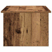 Produktbild för Soffbord åldrat trä 150x50x35 cm konstruerat trä