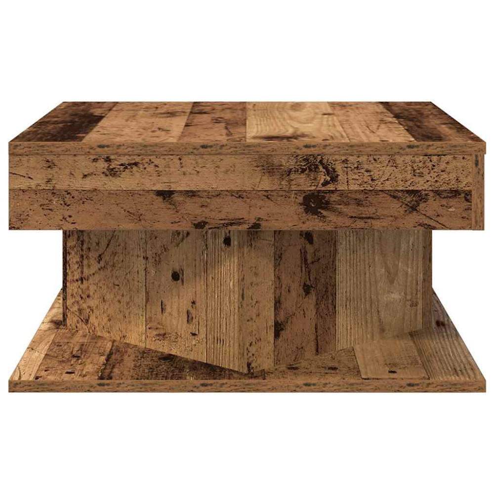 Produktbild för Soffbord åldrat trä 55x55x30 cm konstruerat trä