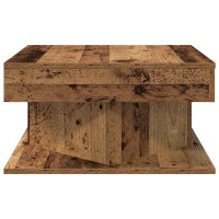 Produktbild för Soffbord åldrat trä 55x55x30 cm konstruerat trä