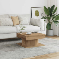 Produktbild för Soffbord artisan ek 55x55x30 cm konstruerat trä