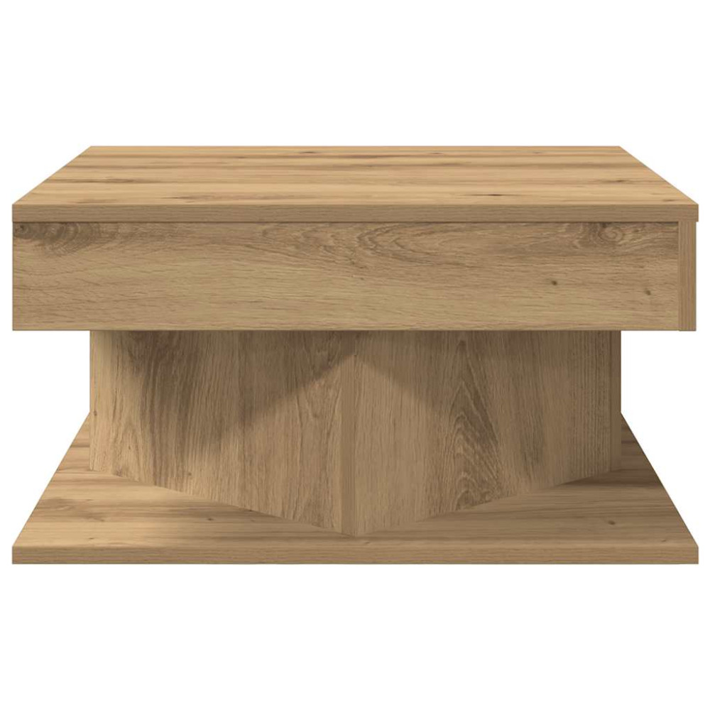 Produktbild för Soffbord artisan ek 55x55x30 cm konstruerat trä