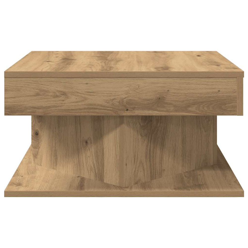 Produktbild för Soffbord artisan ek 55x55x30 cm konstruerat trä