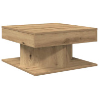 Produktbild för Soffbord artisan ek 55x55x30 cm konstruerat trä