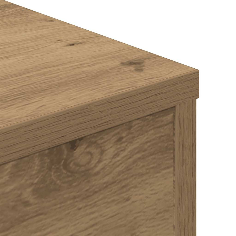 Produktbild för Soffbord artisan ek 55x55x30 cm konstruerat trä