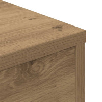 Produktbild för Soffbord artisan ek 55x55x30 cm konstruerat trä
