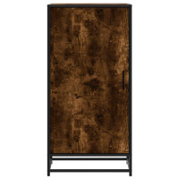 Produktbild för Skohylla rökfärgad ek 48x38x97,5 cm konstruerat trä