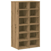 Produktbild för Skohylla artisan ek 54x34x100,5 cm konstruerat trä