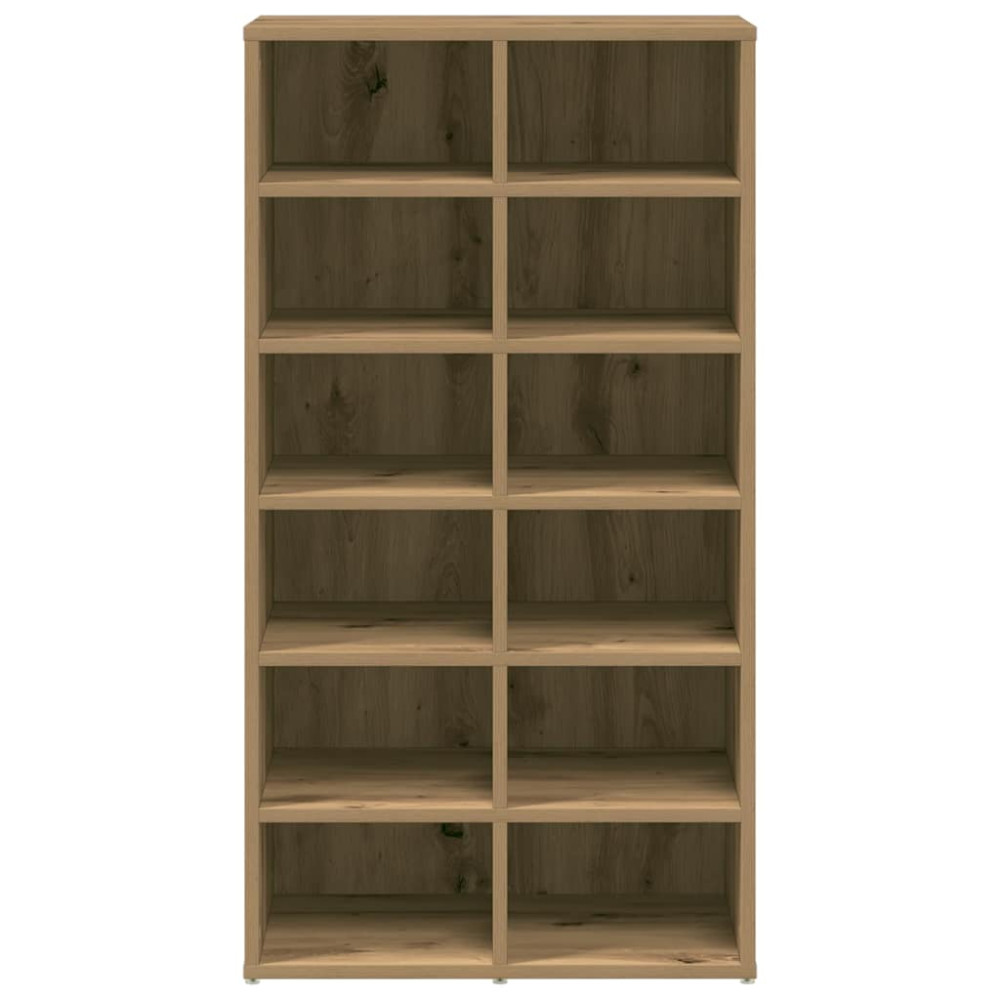 Produktbild för Skohylla artisan ek 54x34x100,5 cm konstruerat trä