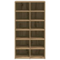 Produktbild för Skohylla artisan ek 54x34x100,5 cm konstruerat trä