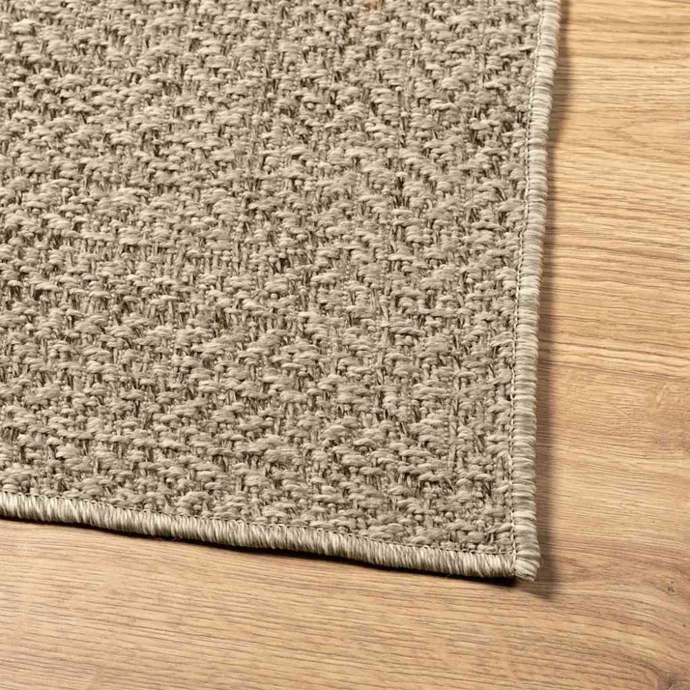Produktbild för Matta ZIZUR beige 140x200 cm jutelook inomhus och utomhus