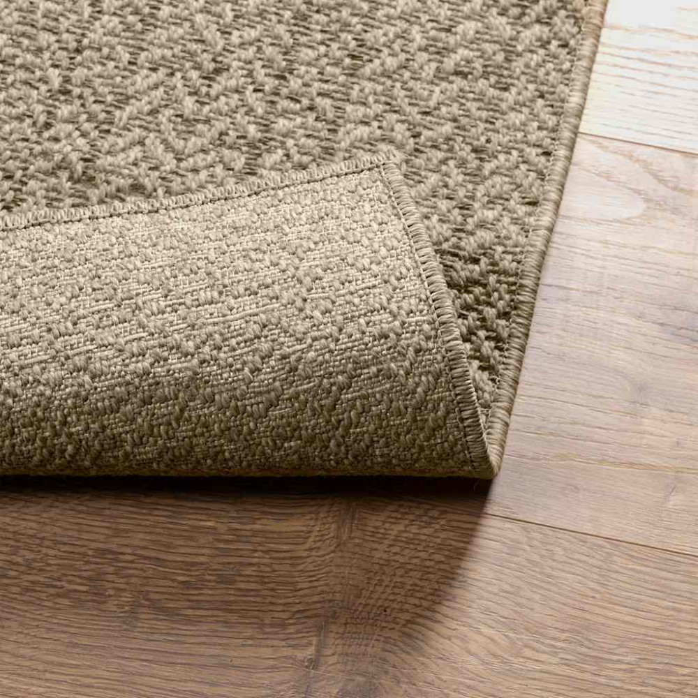 Produktbild för Matta ZIZUR beige 140x200 cm jutelook inomhus och utomhus
