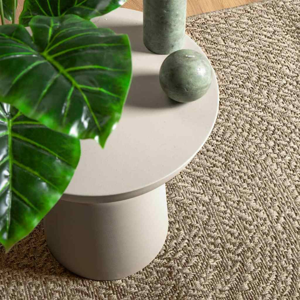 Produktbild för Matta ZIZUR beige 140x200 cm jutelook inomhus och utomhus