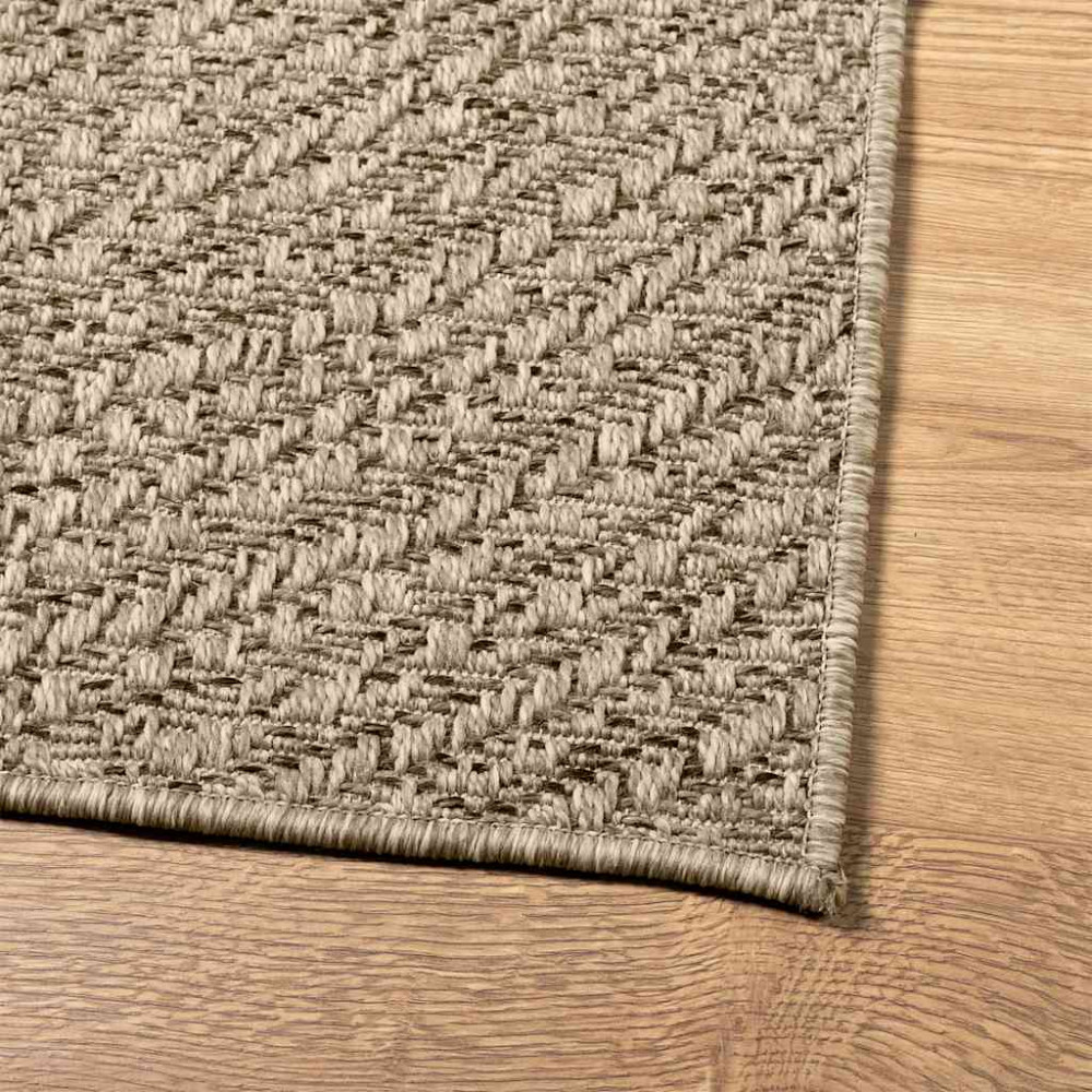 Produktbild för Matta ZIZUR beige 140x200 cm jutelook inomhus och utomhus