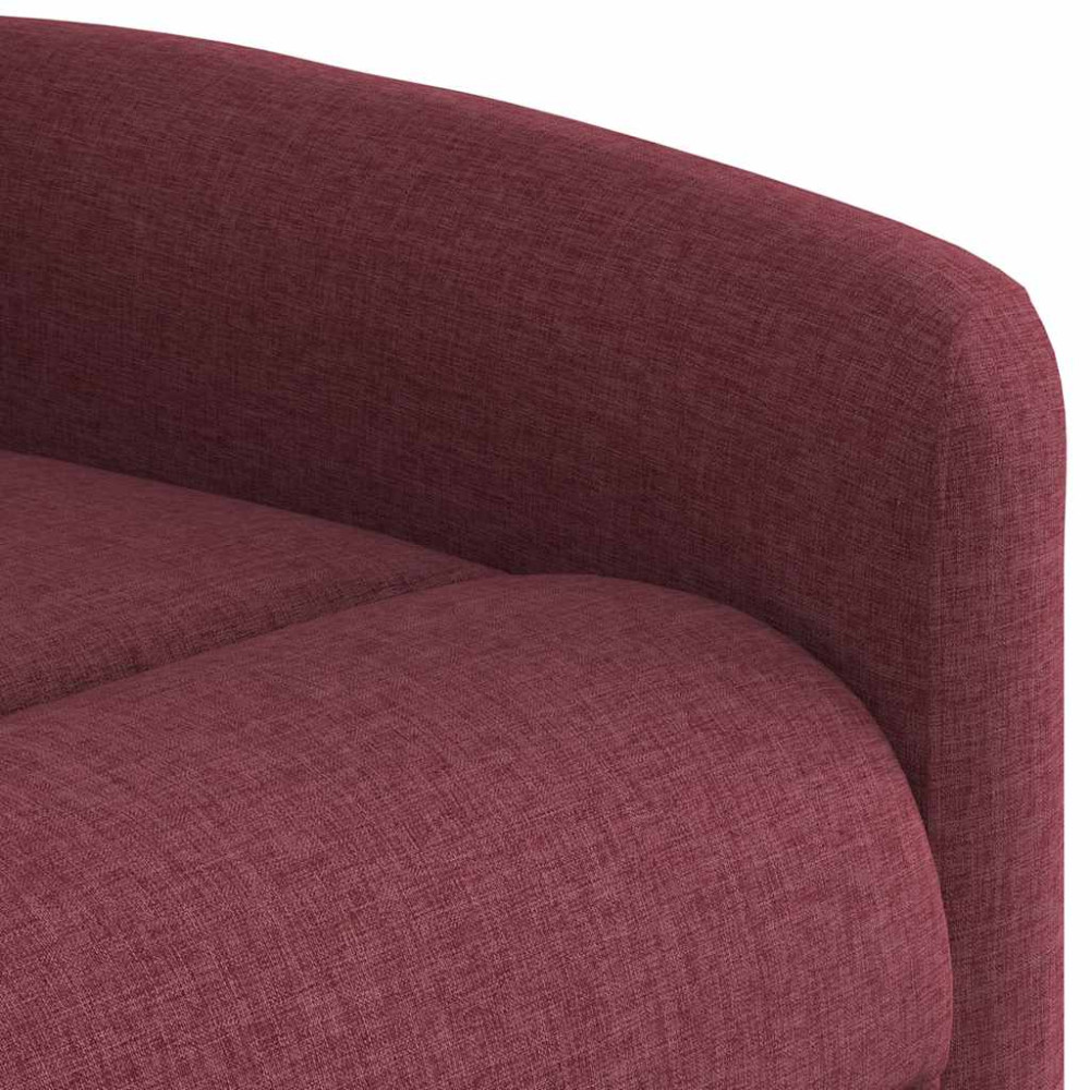 Produktbild för Reclinerfåtölj vinröd tyg