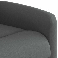 Produktbild för Massagefåtölj mörkgrå tyg