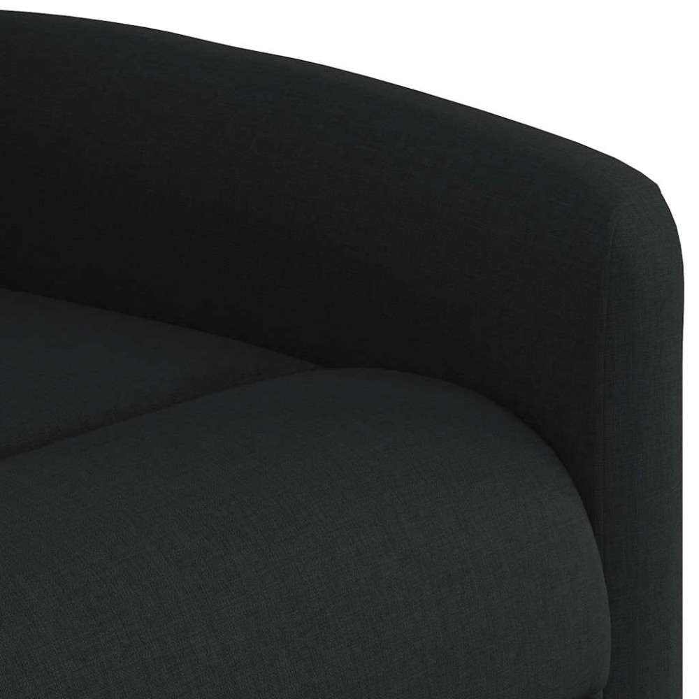 Produktbild för Massagefåtölj svart tyg
