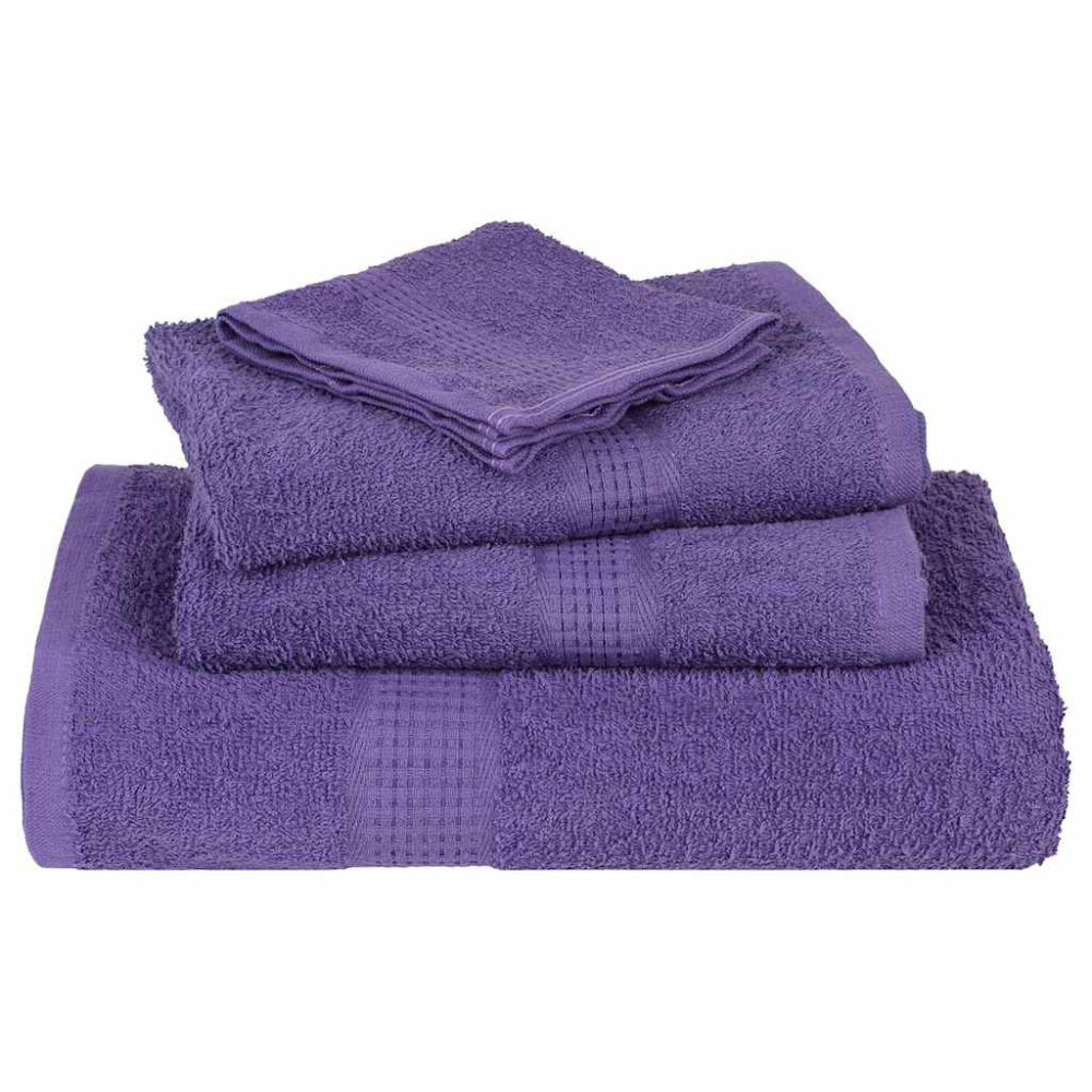 Produktbild för Handdukar FROGN 10 st lila 50x100 cm 360 gsm