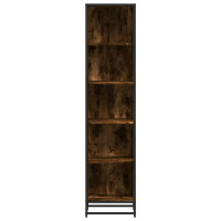 Produktbild för Bokhylla rökfärgad ek 40x35x170,5 cm konstruerat trä