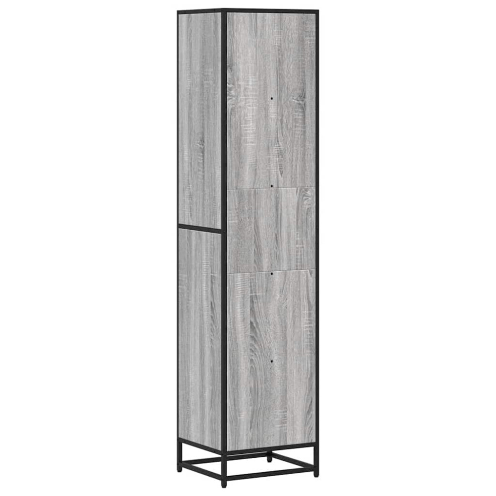 Produktbild för Bokhylla grå sonoma 40x35x170,5 cm konstruerat trä