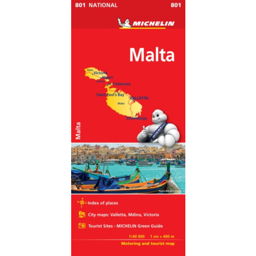 Michelin Editions Des Voyages Malta National Map 801