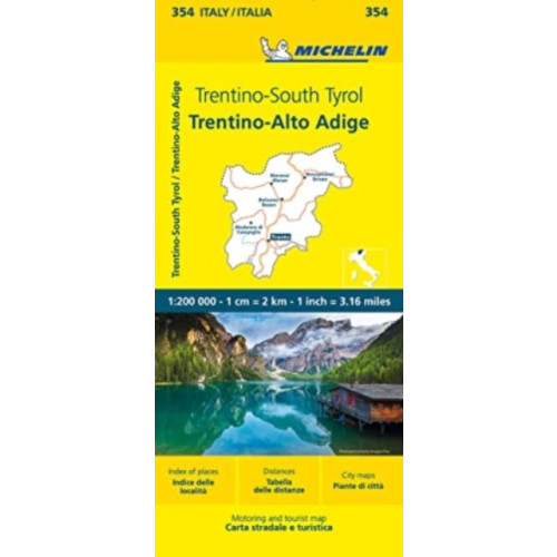 Michelin Editions Des Voyages Trentino - Michelin Local Map 354