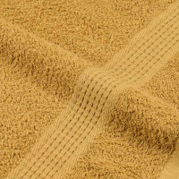 Produktbild för Handdukar FROGN 10 st guld 50x100 cm 360 gsm